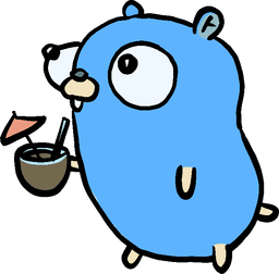 Go Mascot с напитком